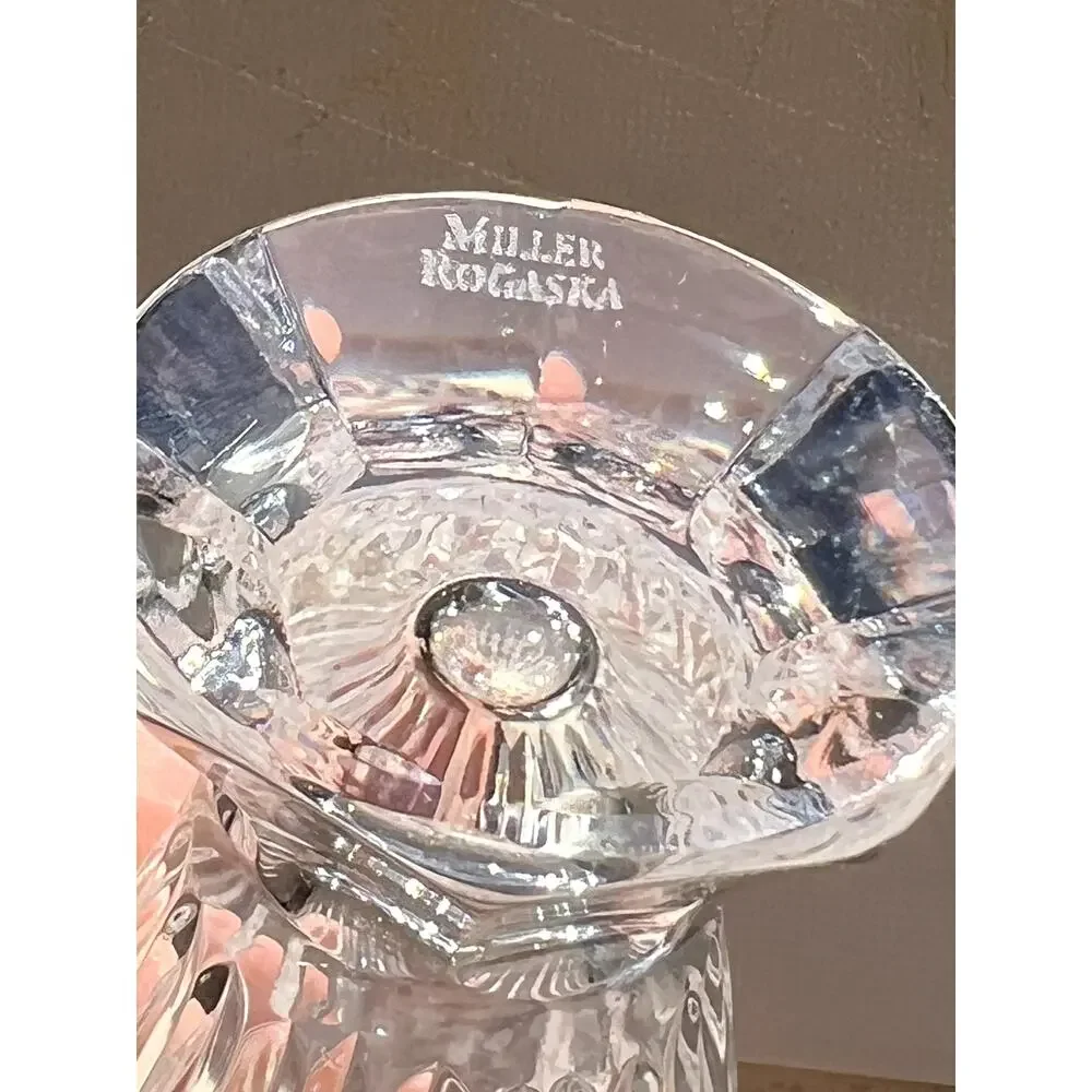 Rogaska Miller Crystal Bud Vase Excellent Perfect Mint